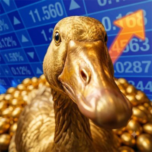 Golden Goose (GG) meme coin logo on Robinhood Chain